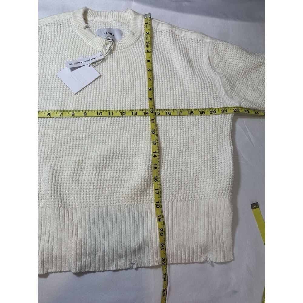 Pistola Olga waffle stitch sweater in Ivory size M New - Picture 5 of 7